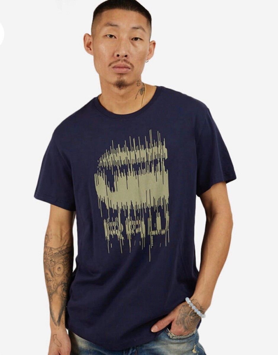 ✅NWT G-Star Raw Original Raw Men’s T Shirt Blue Size S MSRP $45