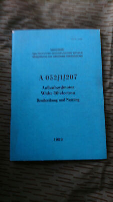 NVA REGULATION A 052/1/207 OUTBOARD MOTOR WICHR 30 ELECTRON, BOAT MOTOR, WICHER