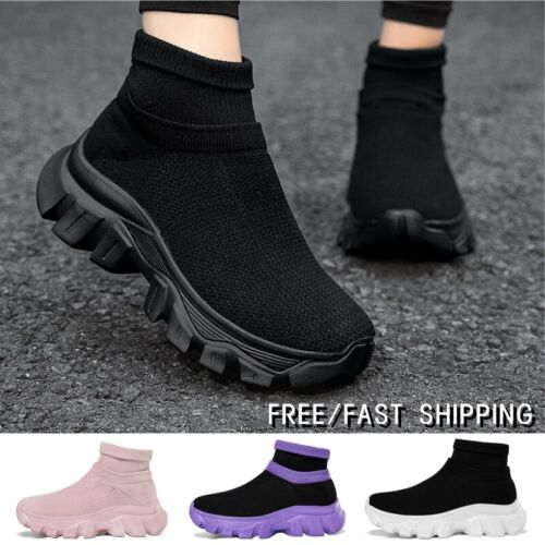 Womens Fashion Athletic Running Shoes Comfort Casual Sports Gym Tennis Sneakers - Afbeelding 1 van 29