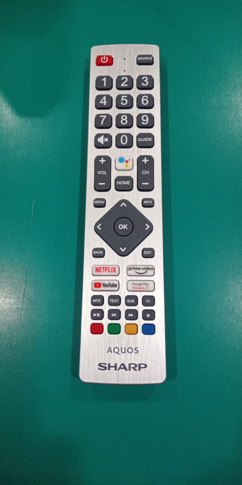 Télécommande Originale Sharp RC1910 Pour Téléviseur LC32D12E(A) - Noire - Infrarouge - Portée 5-10m - Neuf Sous Blister