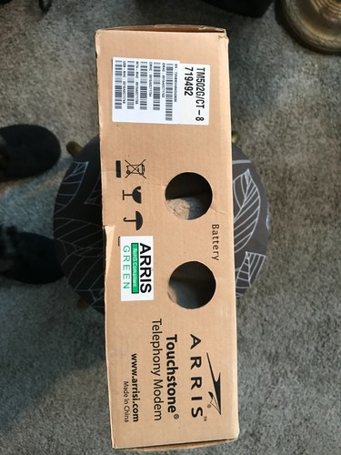 ARRIS TM502G/CT Touchstone Telephony 2.0 Cable Modem W/ Adapter NIB - Picture 3 of 6