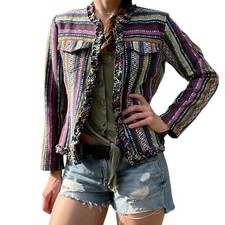 Chicos Southwestern Blanket Style Blazer