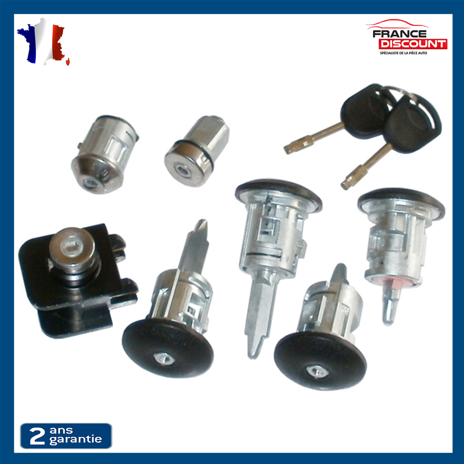 Kit Barillet de Porte 1C1AV22050BA anti-grippage pour réparer les serrures bloquées