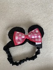 minnie mouse ears glitter baby headband