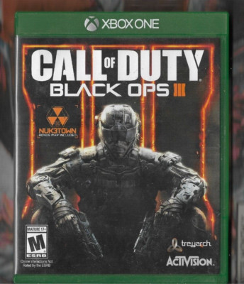 XBOX ONE Video CALL OF DUTY BLACK OPS III TESTED & WORKS Complete Store Flyer