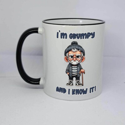 Mr Grumpy Kaffeebecher I Know It Tasse Not Talking Geburtstagsgeschenk Opa Väter
