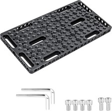 Camera Mounting Cheese Plate Chees Board w/ 1/4" 3/8" Threaded Holes/Slot