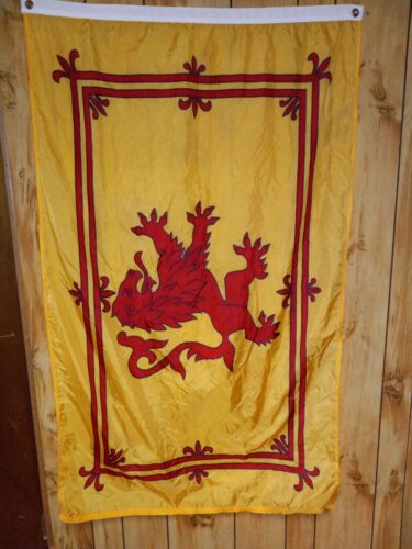 ANNIN Nyl-Glo nylon écossais écossais lion rampant drapeau de campagne 3 pieds x 5 pieds 197210 - Photo 1/2