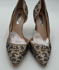 Gold Rhinestone Nine West O'Dorsay Pump
