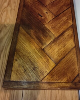 Heizkörpertischplatte* Konsolentisch* Herringbone Design-Flurtisch 115cm x 25cm