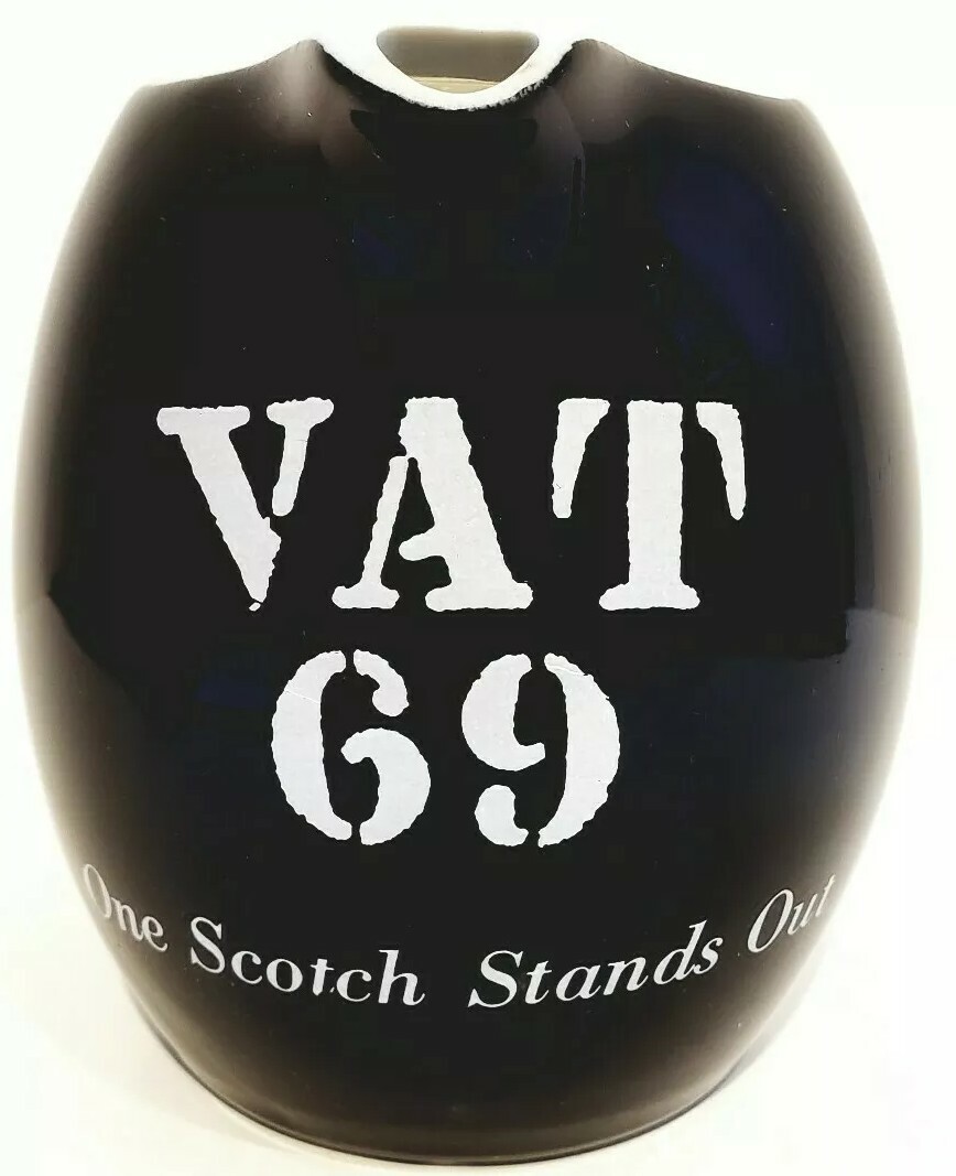 VAT 69 One Scotch Stands Out Pitcher Nelson McCoy Pottery