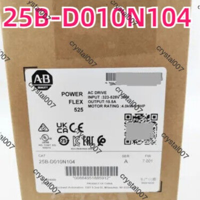 2022 New Factory Sealed AB 25B-D010N104 PowerFlex 525 4kW 5Hp AC Drive