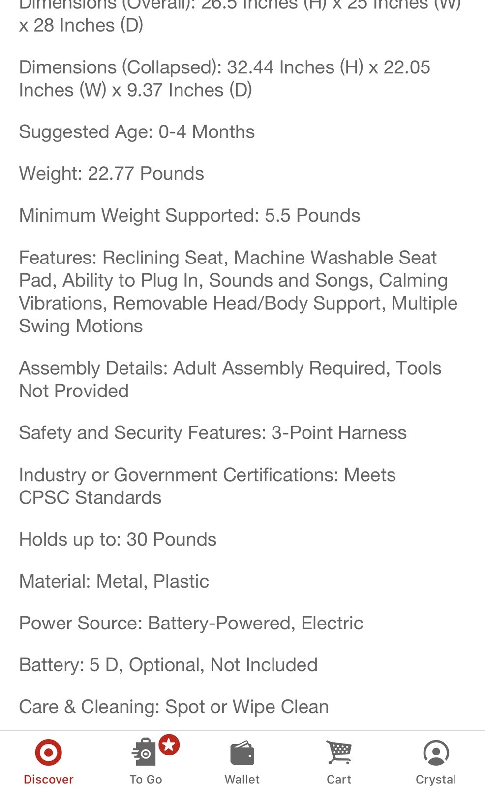 graco duoglider gliding swing