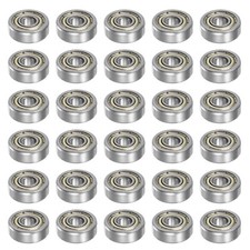 30pcs 604ZZ Miniature Ball Bearings 4x12x4mm Carbon Steel Double Shielded