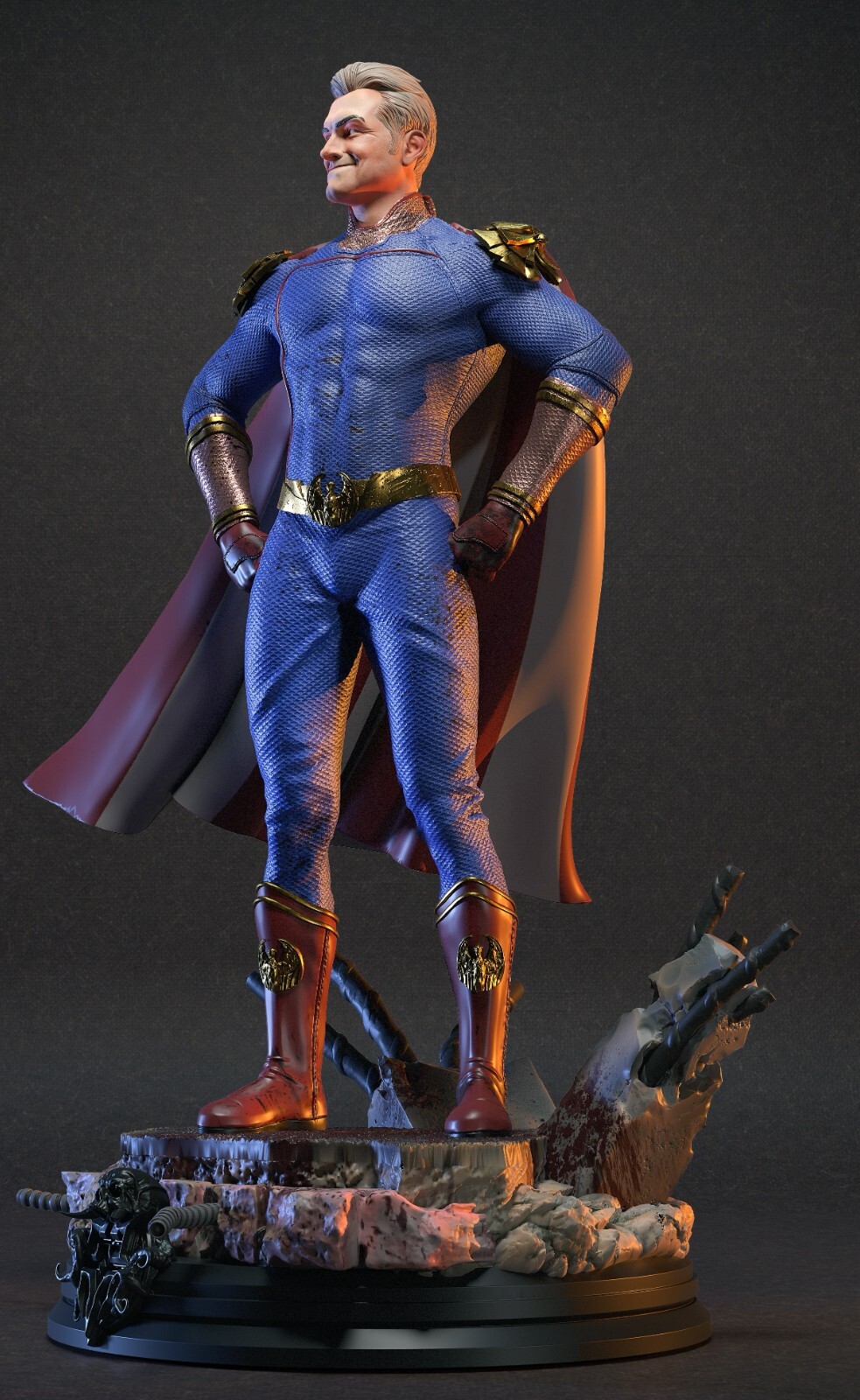 the boys homelander statue resin 1/10 unpainted