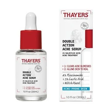 Thayers Double Action Acne Serum with Salicylic Acid, Acne Treatment Face 1Fl Oz