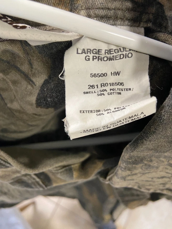 Walls Camouflage Hunting Shirt Jacket Size Large Regular 50% Cotton 50% Polyeste - Image 4 of 4