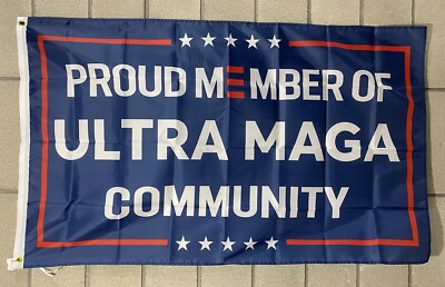 Donald Trump 2024 Flag Free Ship Proud ULTRA MAGA Supporter USA 3x5' Sign Banner