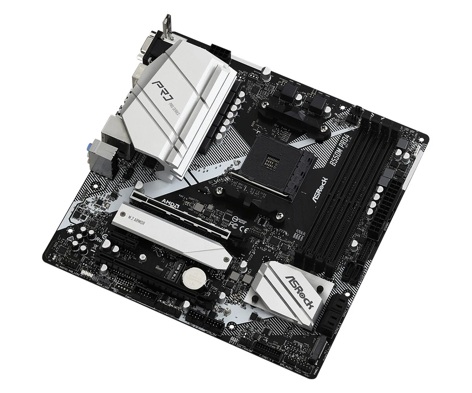 ASRock Placa base AMD B550M Pro4 Socket AM4 Micro ATX DDR4-SDRAM - Imagen 3 de 4