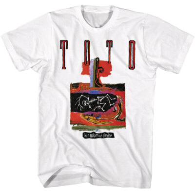 TOTO Music Band T-Shirt Kingdom of Desire Album Men's 80's New