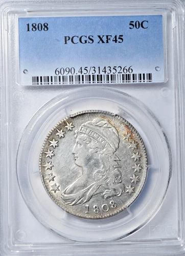 1808-P Capped Bust Half Dollar — photo from the most recent tracked eBay sale