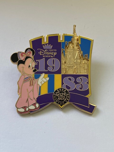 D23 Expo 2009 Disney Destinations Tokyo Minnie Mouse 1983 Disney Pin (B2)