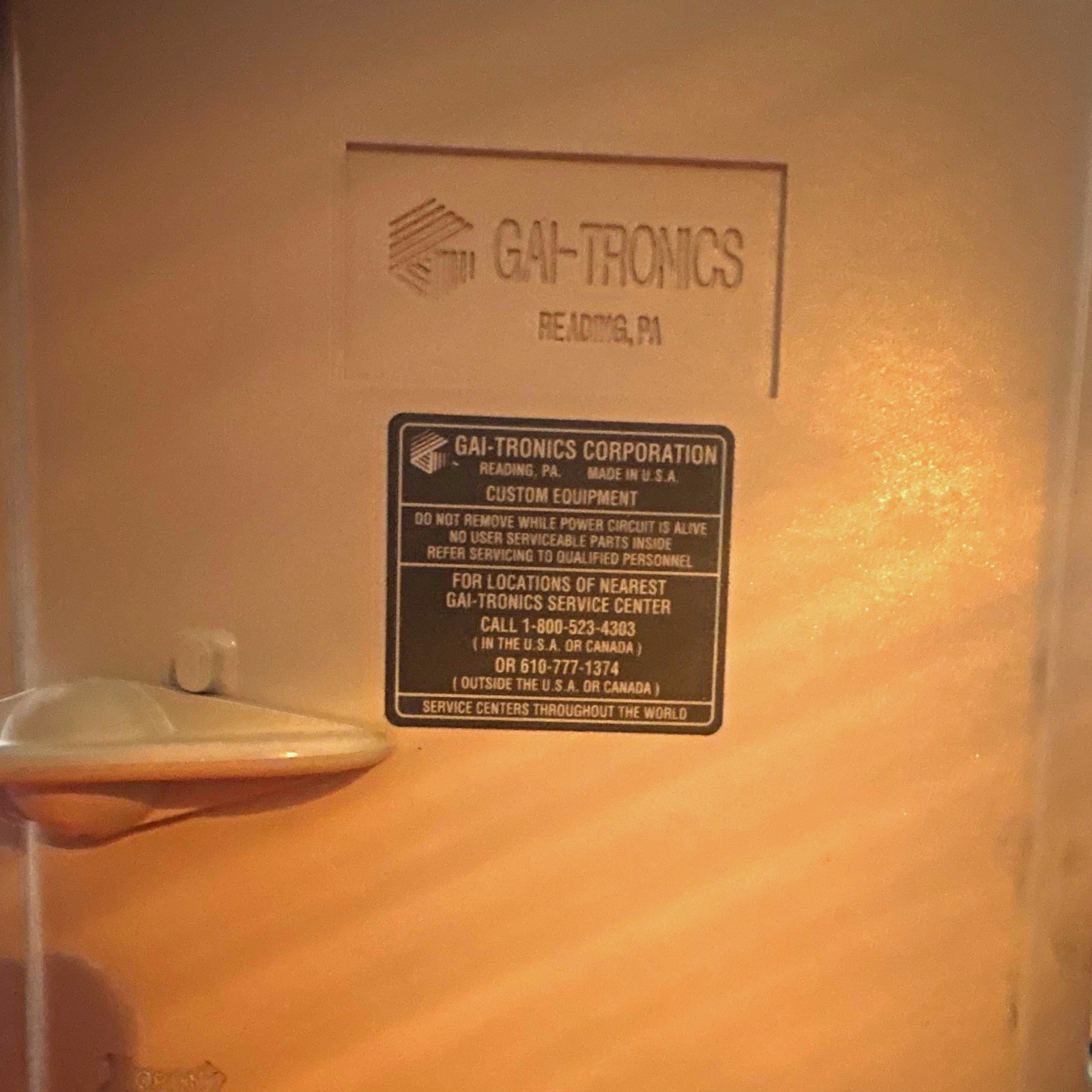 GAI-TRONICS 7335-001 Industrial Intercom System Enclosure w/ Terminal Blocks