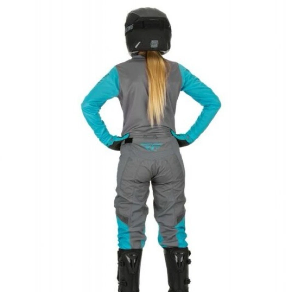 Nuevo con etiquetas Conjunto completo de equipo de moto Fly Racing para mujer camiseta y pantalones nuevo F16 Foto 3 de 4