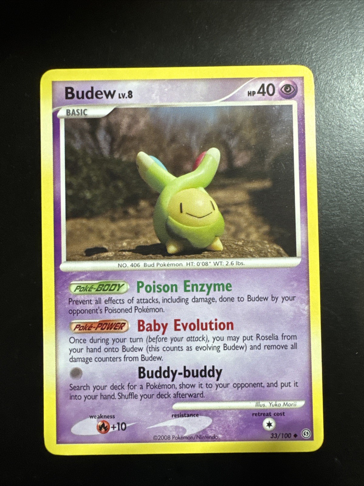Budew 33/100 Stormfront Yuka Morii LP