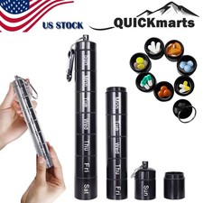 7 Day Travel Pill Organizer Portable Weekly Metal Case Waterproof Box Container