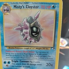 Pokémon TCG Misty's Cloyster Gym Heroes 29/132 Regular Unlimited Rare on eBay