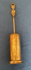 Brass Cat Out Of Chimney Design Hearth Brush Vintage 11? inches high