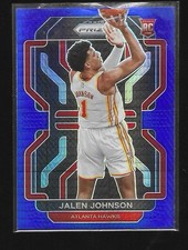 2021-22 Panini Prizm - Jalen Johnson #305 Blue Hyper Prizm (RC)