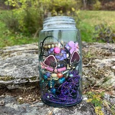 Purple Butterfly Fairy Jewelry Jar