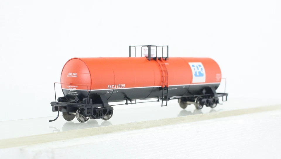 HO Scale Atlas 1557-1 PPG ACF 17,360 Gal. Tank Car SACX 1508 Excellent - Image 3 of 4