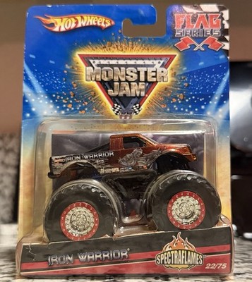 Hot Wheels Monster Jam Iron Warrior Spectraflames #22/75 Flag Series New