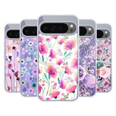 OFFICIAL NINOLA LILAC FLORAL SOFT GEL CASE FOR GOOGLE ONEPLUS PHONES