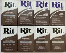 Rit All Purpose Dye Dark Brown Lot of 8