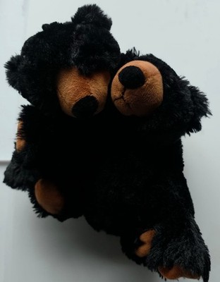 Lot of 2 Teddy Mountain Benjamin Black Bear Plush 16'' Stuffed Animals Item 659
