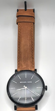 Michael Kors MK8739 Men's Black Dial Brown Leather Watch 5ATM 42mm