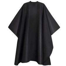 64" x 56" Waterproof Barber Cape for Men Adjustable x 64", Pure Black