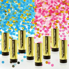 8 PCS Gender Reveal Confetti Pink or Blue Confetti for Baby Shower Boy or Girl G