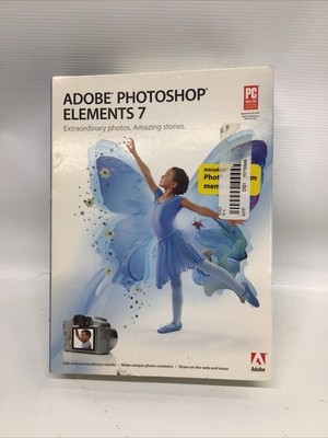 Vintage Photoshop Elements 7 Windows XP Vista PC