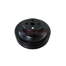 Small Block Ford 289 302 351w Black Double 2 V-belt Groove Water Pump Pulley