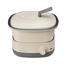 recolte Pot Duo Carre Electric Pot RPD-4 W 5-in-1 for Grilling Deep Frying