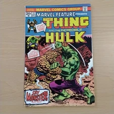 Marvel Feature #11 -1st Solo Thing- Hulk Battle- Starlin - 1973 -VERY HIGH-GRADE