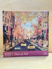 Galison Days of Fall 500-Piece Jigsaw Puzzle NIB-Sealed