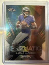 2013 Panini Prizm-Prizmatic Card #12 Lamar Jackson Baltimore Ravens Rookie RC. rookie card picture