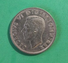 1940 George VI Half Crown Coin #2364c