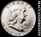 1963 Franklin Half Dollar- Silver- Choice Gem Brilliant Unc Luster #J7152